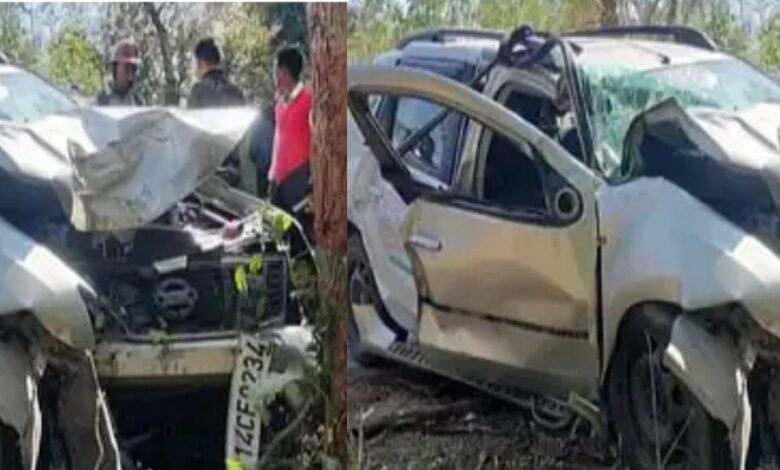 Uttarakhand: यहां पेड से टकराई कार, बुआ और भतीजे की दर्दनाक मौत