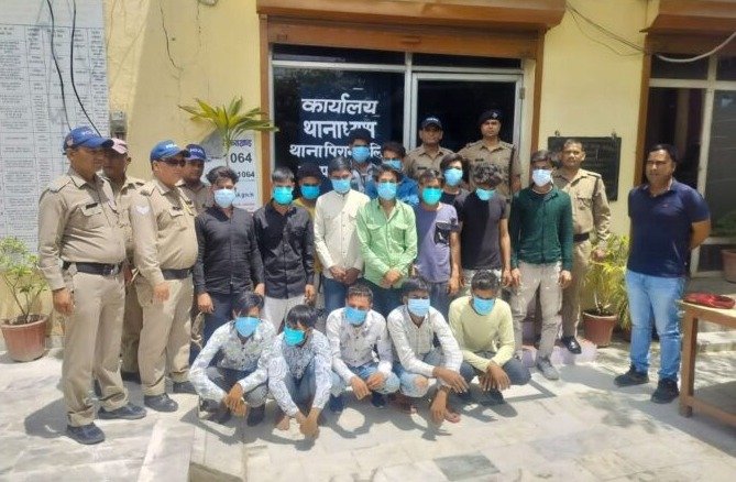 दरगाह क्षेत्र में  हुड़दंग करने वाले 16 हुड़ंदगि पुलिस हिरासत में