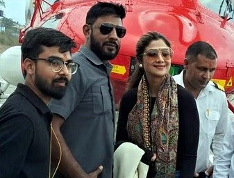 शिल्पा शेट्टी ने परिवार सहित किये बाबा केदारनाथ के दर्शन