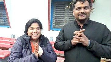 पुलिस ने दुर्घटना में घायलो का मनोबल बढ़ाते हुए कराए श्री बद्री विशाल के दर्शन