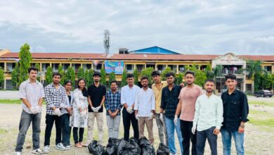 एनएसयूआई ने चलाया सफाई अभियान