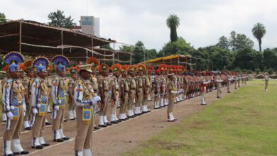 स्वतन्त्रता दिवस परेड की फुल ड्रेस रिहर्सल का एसएसपी ने किया निरीक्षण