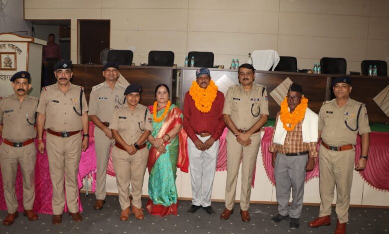 पुलिस लाइन देहरादून में आयोजित किया गया विदाई समारोह