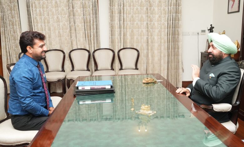 वंदे मातरम ट्रेनिंग एजुकेशन फाउंडेशन के अध्यक्ष ने की राज्यपाल से मुलाकात