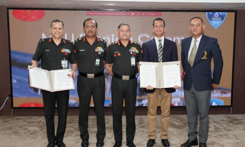 भारतीय सेना ने तिरंगा माउंटेन रेस्क्यू के साथ समझौता ज्ञापन पर हस्ताक्षर किए भारतीय सेना ने तिरंगा माउंटेन रेस्क्यू के साथ समझौता ज्ञापन पर हस्ताक्षर किए