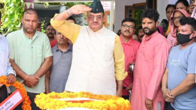 हवलदार मनीष थापा के निधन पर सैनिक कल्याण मंत्री ने दी श्रद्धांजलि