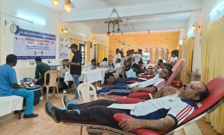 रायवाला मिलिट्री स्टेशन में रक्तदान शिविर का आयोजन
