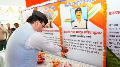 मुख्यमंत्री ने पुलिस स्मृति दिवस पर आयोजित कार्यक्रम में शहीद जवानों को दी श्रद्धांजलि मुख्यमंत्री ने पुलिस स्मृति दिवस पर आयोजित कार्यक्रम में शहीद जवानों को दी श्रद्धांजलि