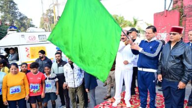 सीएम ने किया ओपन रन फॉर यूनिटी क्रॉस कंट्री दौड़ में प्रतिभाग