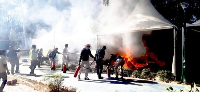 विश्व आयुर्वेद कांग्रेस एवं आरोग्य एक्सपों की किचन में लगी आग