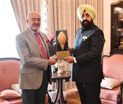 उपराज्यपाल ने की राज्यपाल से मुलाकात