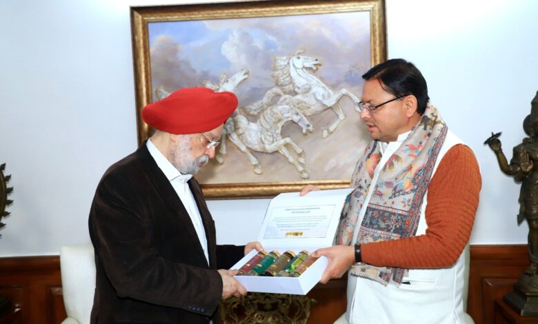 केंद्रीय मंत्री को किया राष्ट्रीय खेलों के लिए आमंत्रित