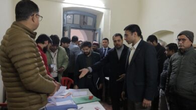 जिलाधिकारी ने किया स्ट्रांगरूम मतगणना स्थल का निरीक्षण