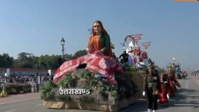 उत्तराखण्ड राज्य की झांकी ने प्रधानमंत्री का ध्यान आकर्षित किया