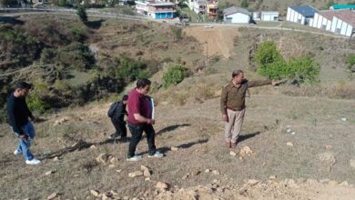 सिल्थाम चौकी के नए भवन की भूमि का सीओ ने किया निरीक्षण