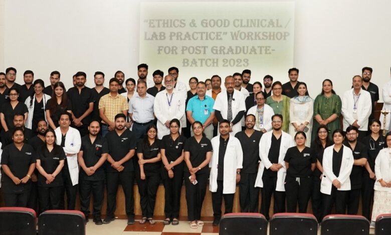 श्री गुरु राम राय इंस्टीट्यूट ऑफ मेडिकल एण्ड हेल्थ साइंसेज में इथिक्स एवं गुड क्लीनिकल और लैब प्रैक्टिस पर कार्यशाला