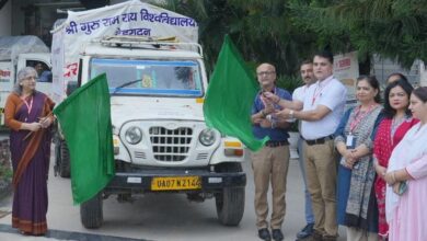 श्री गुरु राम राय विश्वविद्यालय ने थराली चमोली आपदा पीडितों के लिए भेजी राहत सामग्री