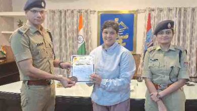 महिला एएसआई ने राष्ट्रीय स्तर पर जीता पदक, एसएसपी ने दी बधाई