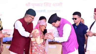 मुख्यमंत्री पुष्कर सिंह धामी ने लैंसडाउन में शहीद सम्मान समारोह मे किया प्रतिभाग