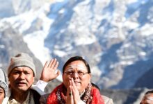 कपाट बंद होने के मौके पर मुख्यमंत्री पुष्कर सिंह धामी श्री केदारनाथ धाम पहुंचे