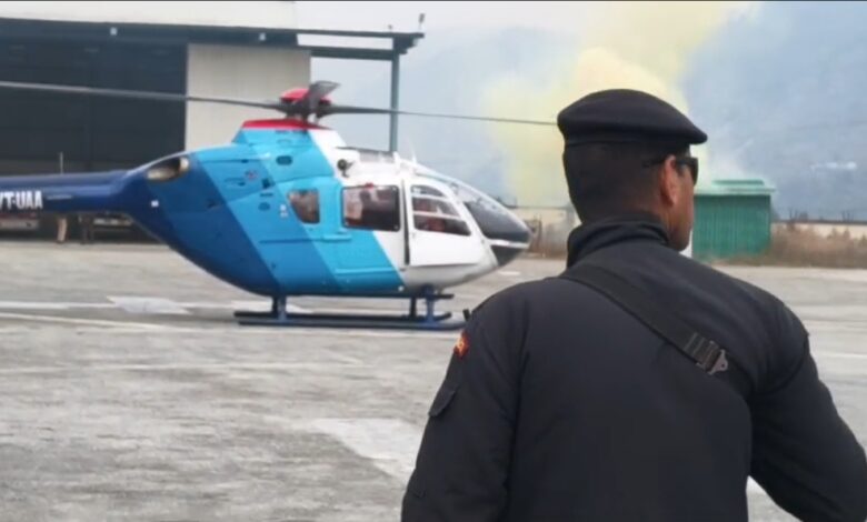 मुख्यमंत्री पुष्कर सिंह धामी चिन्यालीसौड़ हवाई पट्टी पहुंचे, ‘जन–जन की सरकार, जन–जन के द्वार’ कार्यक्रम में करेंगे शिरकत