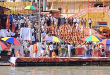 हरिद्वार में कैबिनेट बैठक से पहले सीएम धामी और मंत्रियों ने की गंगा पूजा, प्रदेश की सुख समृद्धि की कामना की