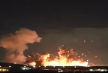 ईरान के परमाणु शहर इस्फहान में 2000 पाउंड के बंकर बस्टर बमों से हमला, आसमान में उठे आग के विशाल गोले, वीडियो