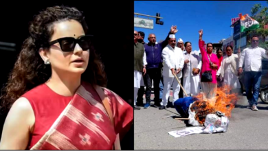 उत्तराखंड: कंगना रनौत के विवादास्पद बयान से गरमाया सियासी माहौल, देहरादून में कांग्रेस का प्रदर्शन