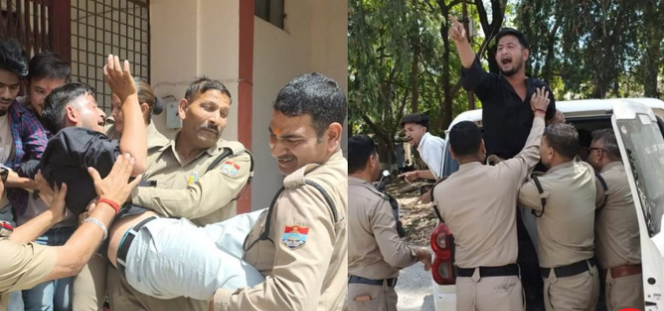 Rishikesh: परीक्षा परिणाम में गलतियों को लेकर उग्र हुए छात्र, कॉलेज के गेट पर की तालाबंदी, पुलिस ले गई थाने
