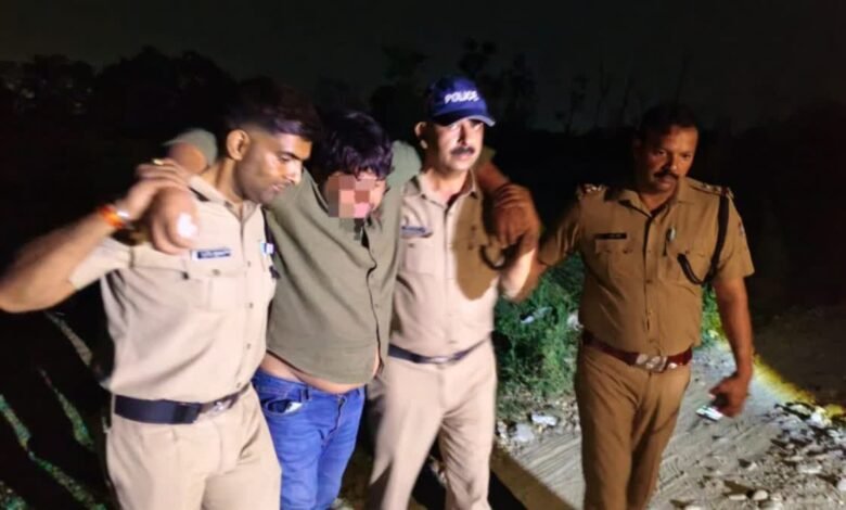पुलिस और राजस्थान के बदमाशों के बीच मुठभेड़, पैर में गोली लगने से एक घायल, दूसरे को दबोचा
