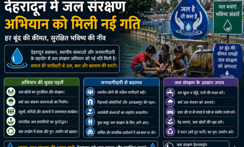 देहरादून में जल संरक्षण अभियान को मिली नई गति
