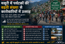 मसूरी में पर्यटकों की बढ़ती संख्या से कारोबारियों में उत्साह