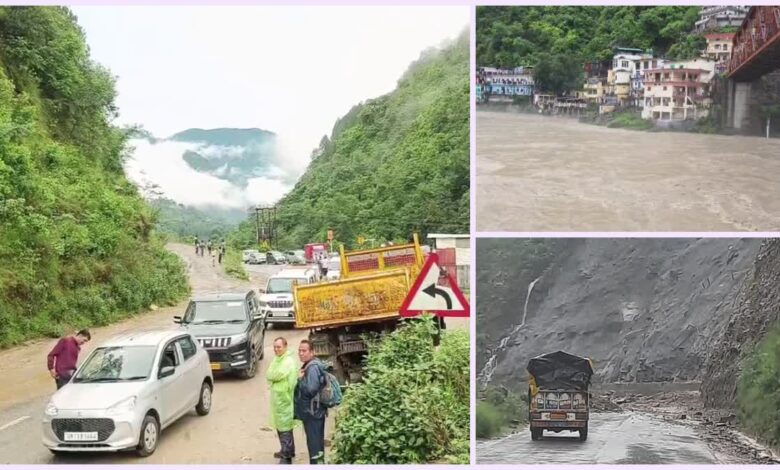 बारिश का रौद्र रूप: उफान पर अलकनंदा-मंदाकिनी नदी, बदरीनाथ और केदारनाथ हाईवे पर लगातार हो रहा भूस्खलन बारिश का रौद्र रूप: उफान पर अलकनंदा-मंदाकिनी नदी, बदरीनाथ और केदारनाथ हाईवे पर लगातार हो रहा भूस्खलन