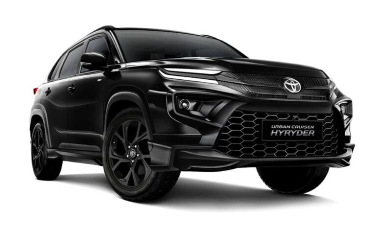 Toyota Hyryder का Aero Black Edition पैकेज हुआ लॉन्च, मिलेगा ब्लैक आउट एक्सटीरियर, जानें कीमत Toyota Hyryder का Aero Black Edition पैकेज हुआ लॉन्च, मिलेगा ब्लैक आउट एक्सटीरियर, जानें कीमत