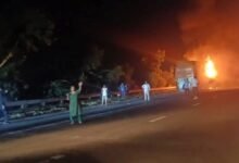 ग्रेटर नोएडा: यमुना एक्सप्रेस पर स्लीपर बस में लगी भीषण आग, 9 लोगों की मौत, कई घायल