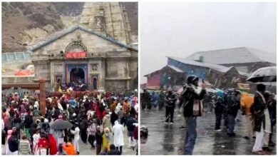 बर्फ की सफेद चादर में लिपटी बाबा केदार की नगरी, श्रद्धालुओं के खिले चेहरे, ठंड से बढ़ी मुश्किलें